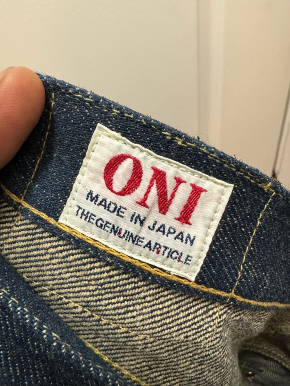 Oni Denim Jean 288 ZR-KAB Regular Straight  Selvedge Crashed Concrete Denim - Picture 6 of 13